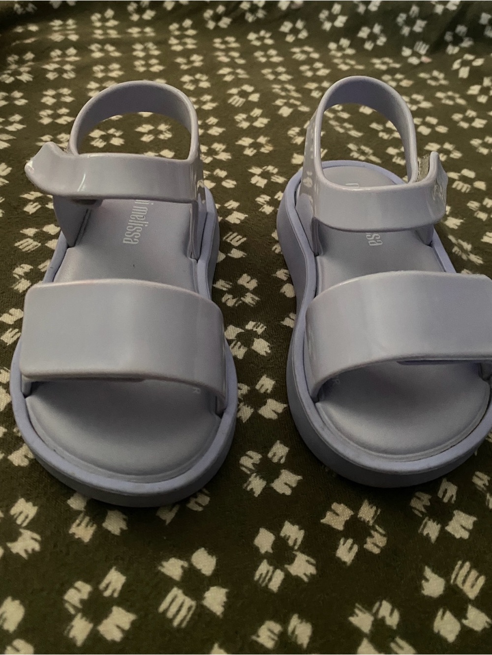 Mini Melissa Pastel Lavender Jelly Sandals for Kids